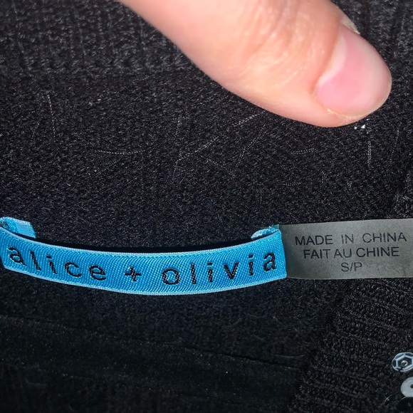 Alice & Olivia black grandpa cardigan sweater  –– NWT‼️ SALE - Picture 9 of 13